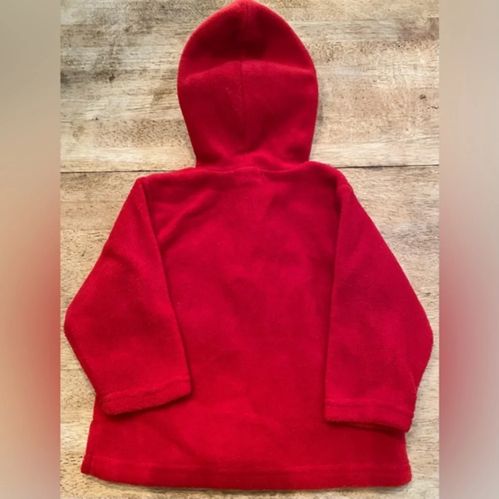 Vintage Baby Gap XL (18-24 months) Red 2 Button‎ Front Hoodie